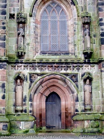 Recent Photograph of St Chad's Church (West Front) (Wybunbury)