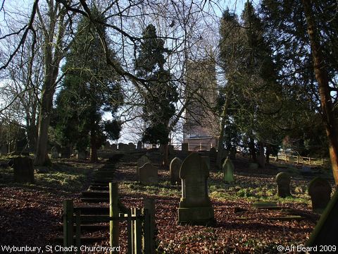 Recent Photograph of St Chad's Churchyard (Wybunbury)