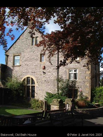 Recent Photograph of Old Bath House from Bath Gardens (Bakewell)