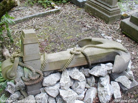 Recent Photograph of Unusal Gravestone (Burbage)
