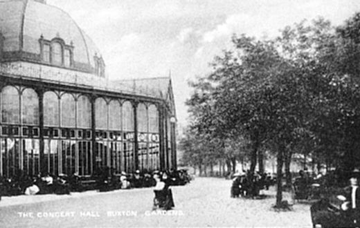 Old Postcard of The Concert Hall (Buxton)