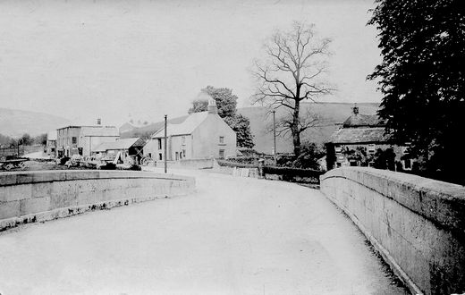 Old Postcard of Calver from the Bridge (Calver)
