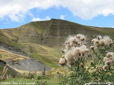 Recent Photograph of Mam Tor in Summer (Castleton)