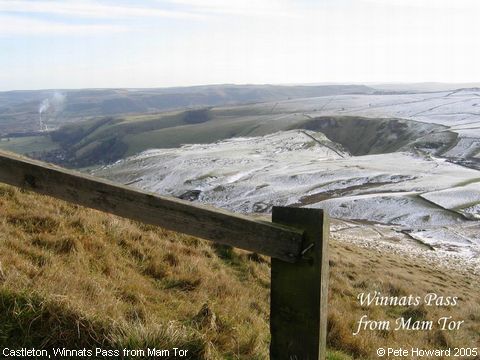 Recent Photograph of Winnats Pass from Mam Tor (Castleton)