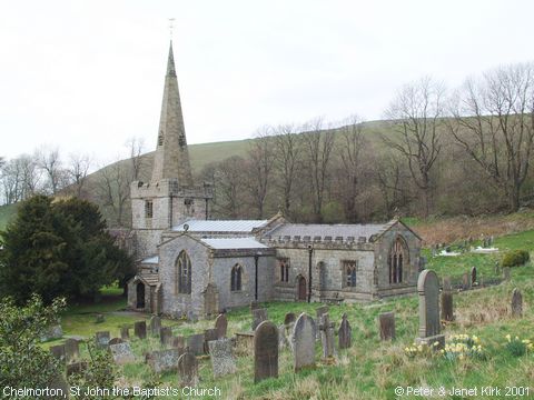 Recent Photograph of St John the Baptist's Church (2003) (Chelmorton)