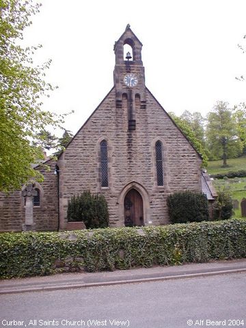 Recent Photograph of All Saints Church (West View) (Curbar)