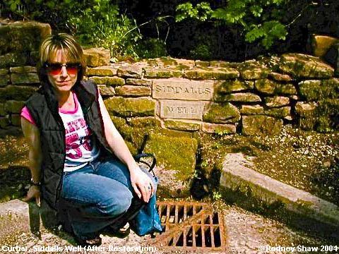Recent Photograph of Siddalls Well (After Restoration) (Curbar)