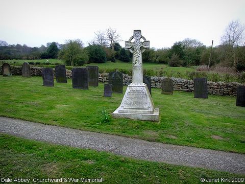 Recent Photograph of Churchyard & War Memorial (Dale Abbey)