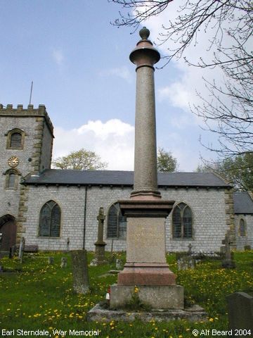 Recent Photograph of War Memorial (Earl Sterndale)