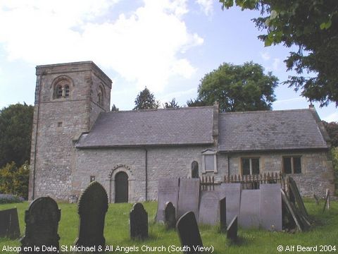 Recent Photograph of St Michael & All Angels Church (South View) (Alsop en le Dale)