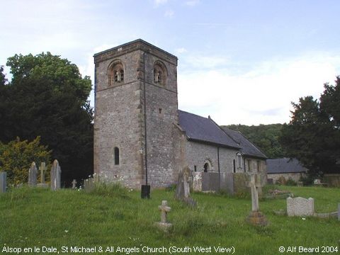 Recent Photograph of St Michael & All Angels Church (SW View) (Alsop en le Dale)