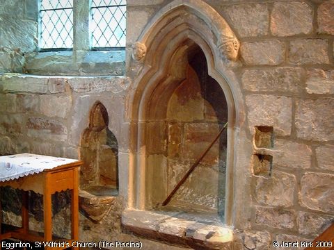 Recent Photograph of St Wilfrid's Church (The Piscina) (Egginton)