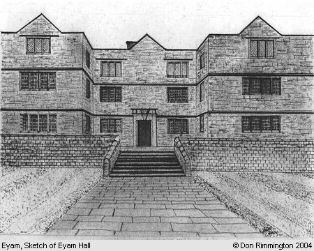 Black and White Sketch of Eyam Hall (Eyam)