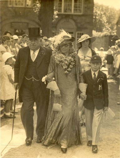 Old Photograph of Going to Church (Eyam)