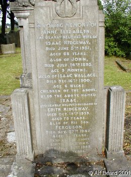 RIDGEWAY, Anne Elizth + Isaac 1937