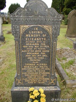 FOX, Elizabeth + Benjamin 1924