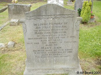 OLLERENSHAW, Job + Mary A. 1941