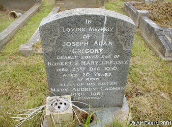 GREGORY, Joseph Alan 1956