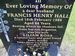 HALL, Francis Henry 1986 MI
