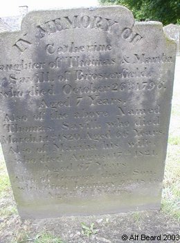 SAVILL, Catherine + Thomas 1820