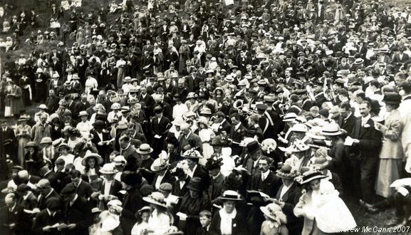 Old Photograph of Plague Service August 30th 1914 (3) (Eyam)
