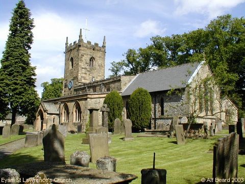 Recent Photograph of St Lawrence's Church (Eyam)