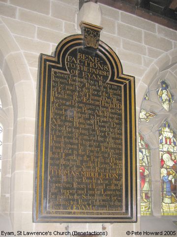 Recent Photograph of St Lawrence's Church (Benefactions) (Eyam)