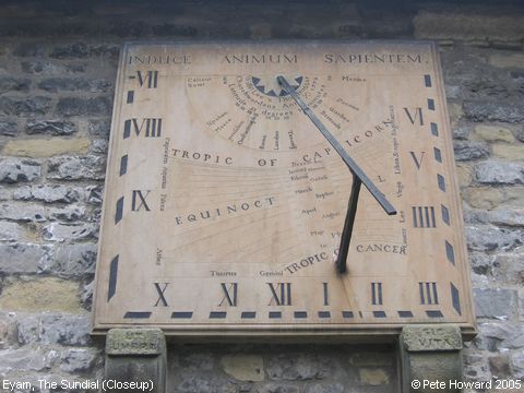 Recent Photograph of The Sundial (Closeup) (Eyam)