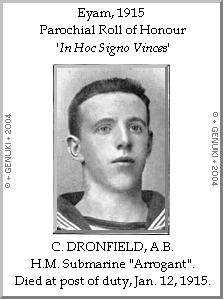 C. DRONFIELD, A.B. H.M. Submarine 'Arrogant'