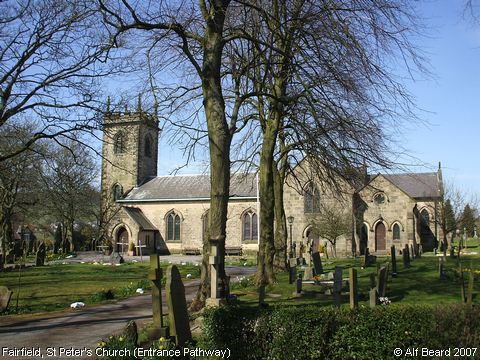 Recent Photograph of St Peter's Church (Entrance Pathway) (Fairfield)