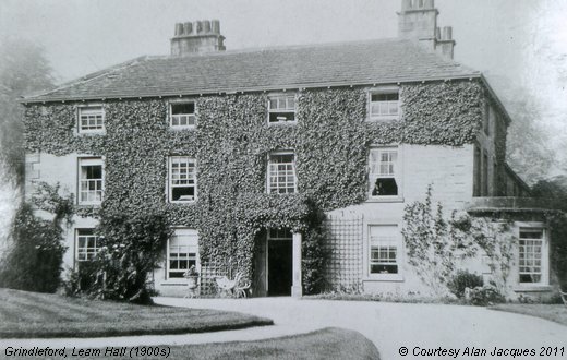 Old Photograph of Leam Hall (1900s) (Grindleford)