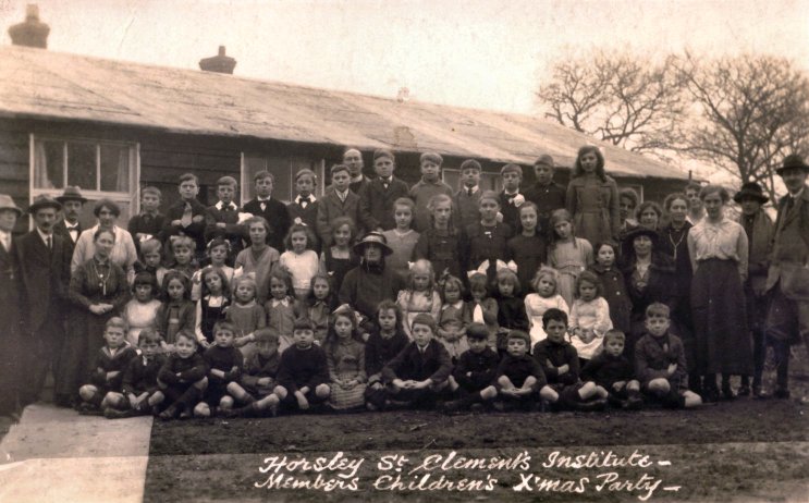 Old Photograph of St Clement's Institute Children's Xmas Party (c.1918) (Horsley)