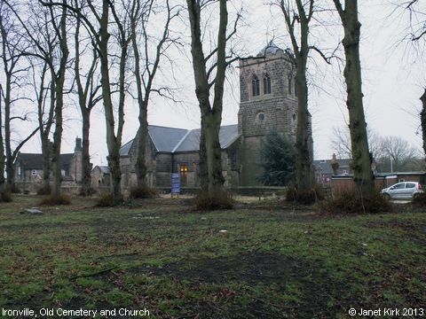 Recent Photograph of Old Cemetery and Church (Ironville)