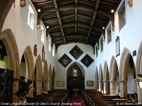 Recent Photograph of Inside St Giles's Church (West) (Great Longstone)
