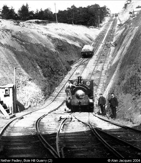 Old Photograph of Bole Hill Quarry (2) (Nether Padley)