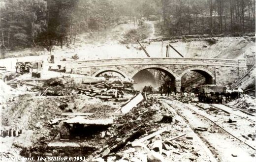 Old Photograph of The Station (c.1893) (Nether Padley)