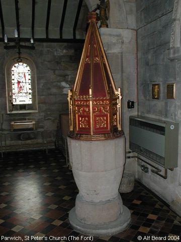 Recent Photograph of St Peter's Church (The Font) (Parwich)