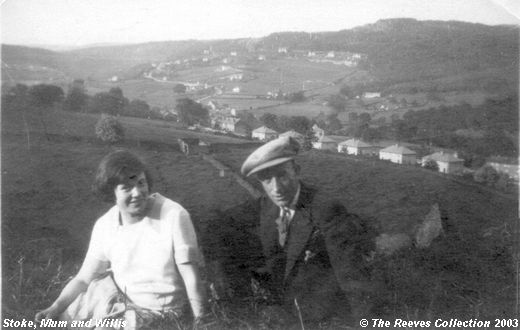 Old Postcard of Mum and Willis (Goatscliffe)