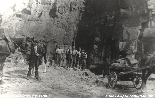 Old Postcard of Stoke Quarry (c.1920s) (Stoke)