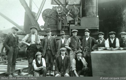 Old Postcard of Stoke Quarry (c.1940s) (Stoke)