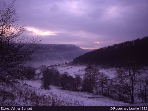 Recent Photograph of Winter Sunset (Stoke)