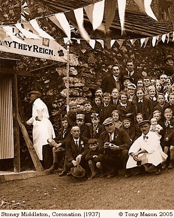 Old Photograph of Coronation Celebrations (1937) (Stoney Middleton)