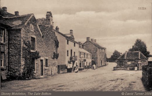 Old Postcard of The Dale Bottom (Stoney Middleton)