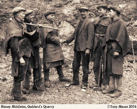 Old Photograph of Goddard's Quarry (Stoney Middleton)