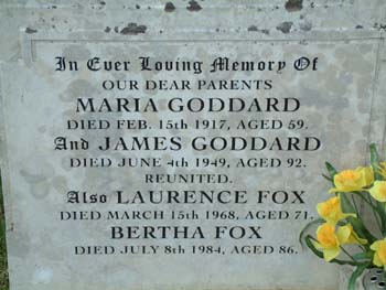 GODDARD, James, Maria & Bertha