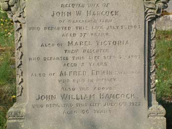 HANCOCK, John W, Matilda et al