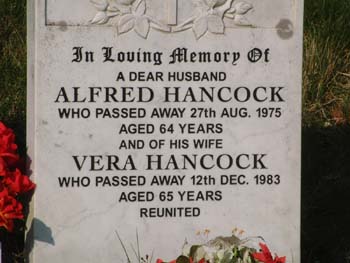 HANCOCK, Alfred & Vera