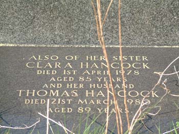 HANCOCK, Thomas & Clara