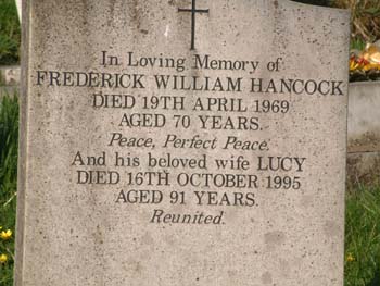 HANCOCK, Frederick Wm & Lucy