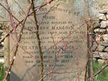 HANCOCK, John, Mary A & Beatrice